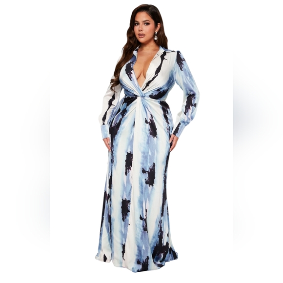 Fashion Nova Reign Maxi Dress - Multi Color Size: 1x Spring Summer attire - Picture 1 of 11